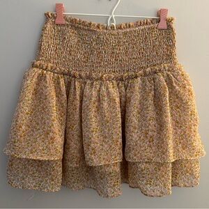 Floral Tiered Women's Skirt